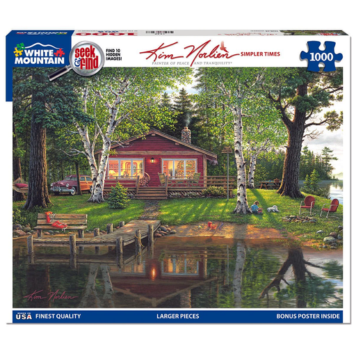 Simpler Times Seek & Find Puzzle 1000 Piece White Mountain Puzzles