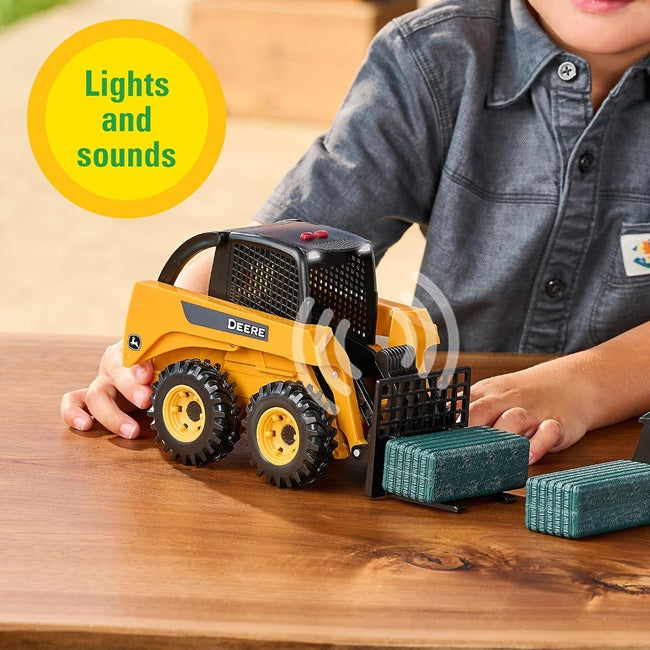 John Deere Skid Steer Farm Set, 1:16 Scale by TOMY