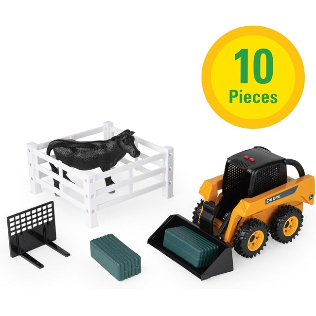 John Deere Skid Steer Farm Set, 1:16 Scale by TOMY