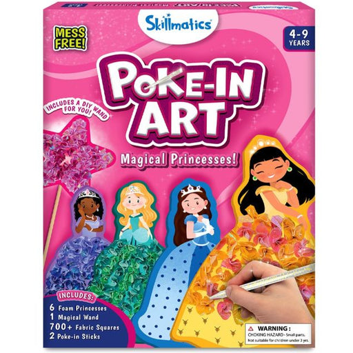 Skillmatics Poke-in Art Magical Princesses Mess-Free Art Kit
