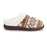 MUK LUKS Women's Clog Slippers, Ivory & Camel