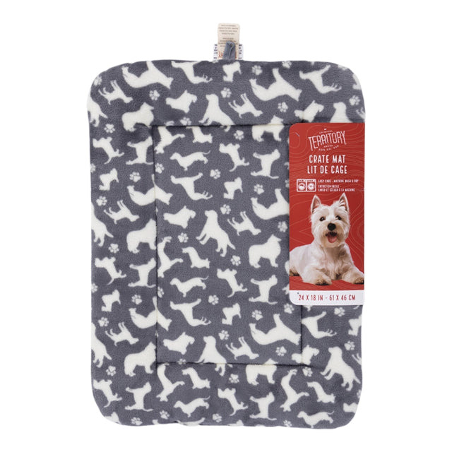 Dog Crate Mat Bed, Dogs Print