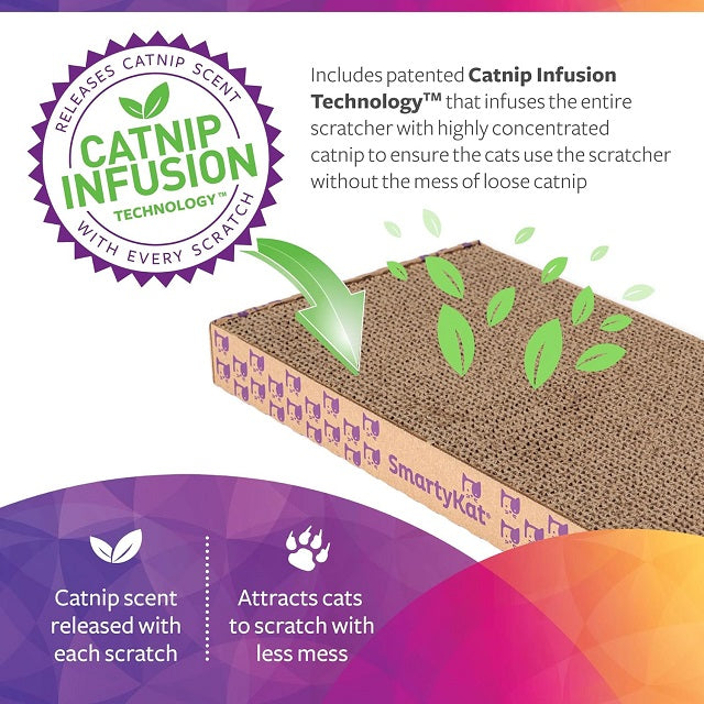 SmartyKat Scratch Up Corrugate Hanging Cat Scratcher with Catnip Infusion Technology