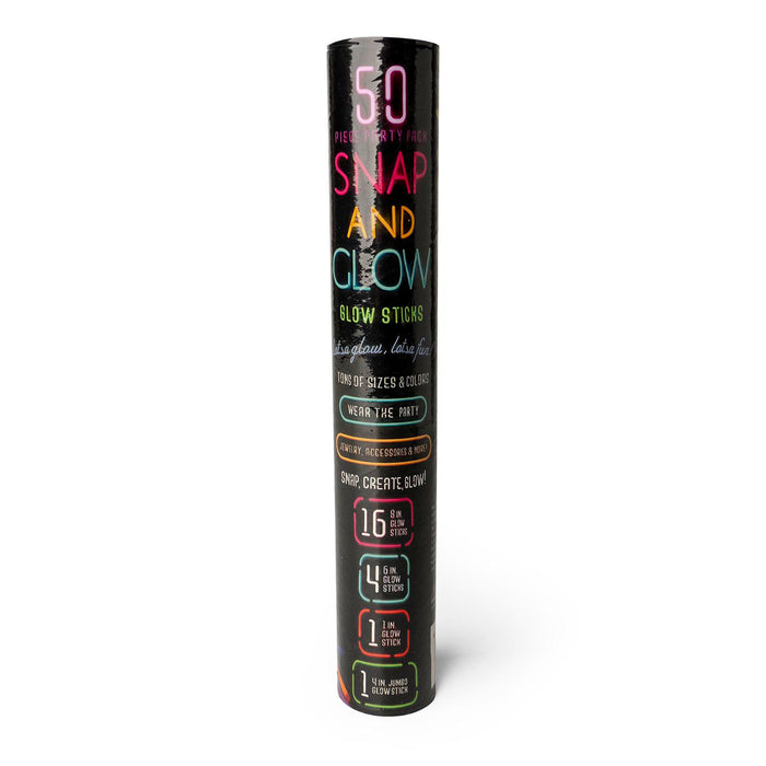 Snap & Glow Sticks 50 Piece Party Pack