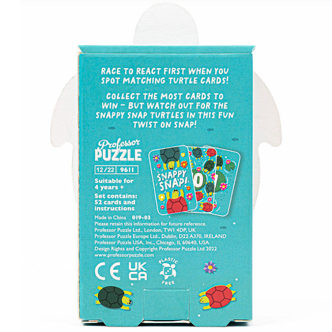 Snapping Turtles Card Game by Professor Puzzle