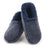 Snoozies! Mens Navy Two Tone Fleece Lined Slippers