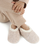 Snoozies! Womens Teddy Bear Faux Fur Oatmeal Color Slipper With Memory Foam Sole