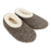 Snoozies! Womens Teddy Bear Faux Fur Grey Slipper With Memory Foam Sole