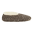 Snoozies! Womens Teddy Bear Faux Fur Grey Slipper With Memory Foam Sole