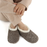Snoozies! Womens Teddy Bear Faux Fur Grey Slipper With Memory Foam Sole