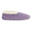 Snoozies! Womens Teddy Bear Faux Fur Purple Slipper With Memory Foam Sole