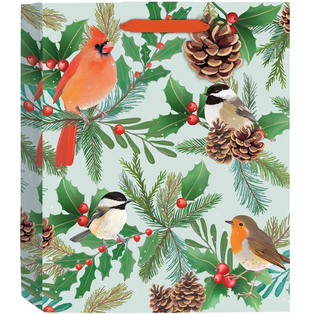 Snow Day Birds Medium Gift Bag
