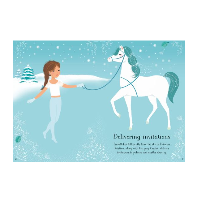 Little Sticker Dolly Dressing Snow Princess Sticker Book, Usborne