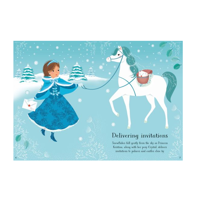 Little Sticker Dolly Dressing Snow Princess Sticker Book, Usborne