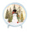 Forest Snowman Pre-Lit Glass with Frame