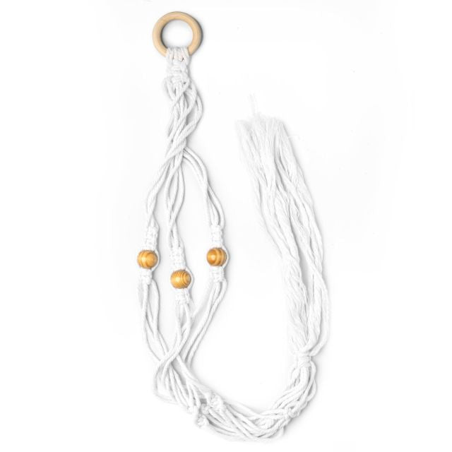 Let’s Hang 32" Beaded Macrame Plant Hanger, Assorted