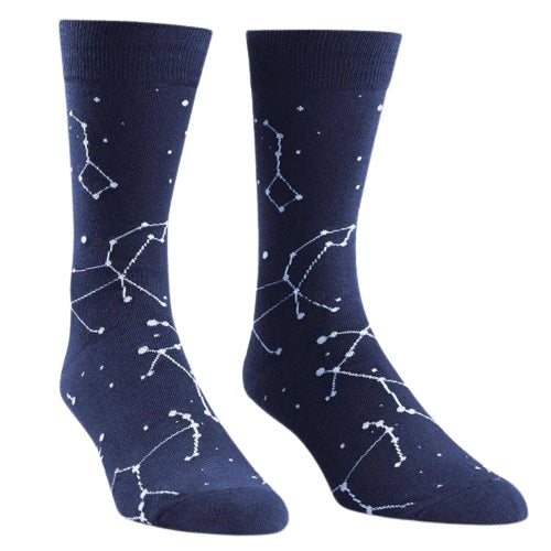 Men's Constellation Glow in the Dark Crew Socks