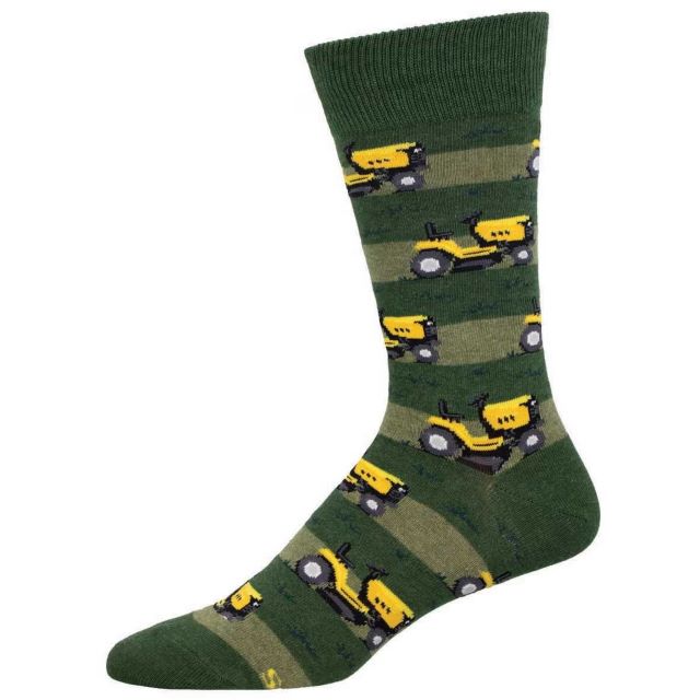 Men's Lawn Mower Socks, Green