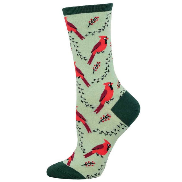 Women's Hen Cardinal Tracks Socks, Mint