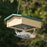 Songbird Essentials Recycled Plastic Upside Down Suet Feeder, Driftwood & Hunter Green