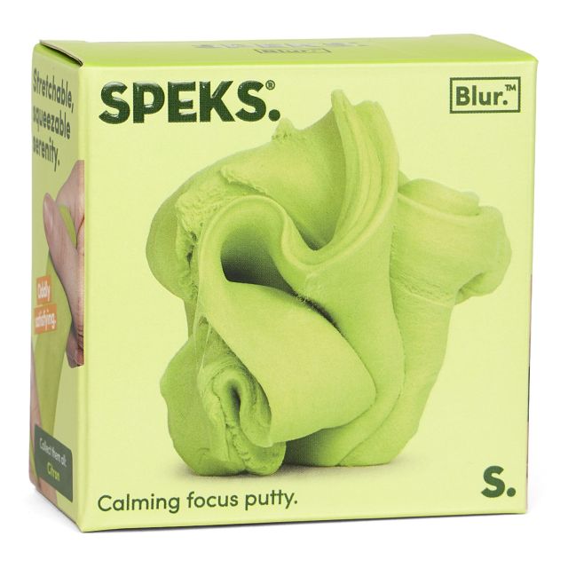 Speks Blur Calming Focus Putty, Citron Green