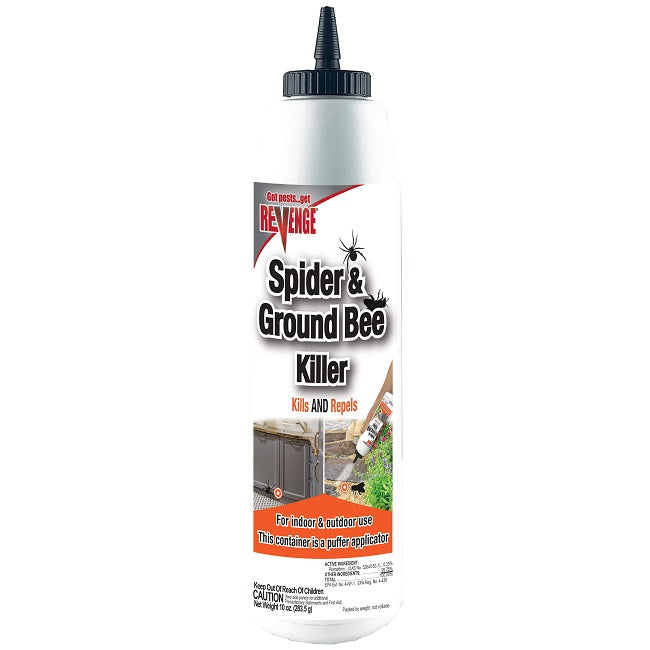 Revenge Spider & Ground Bee Killer, 10 oz. Dust with Applicator Bottle