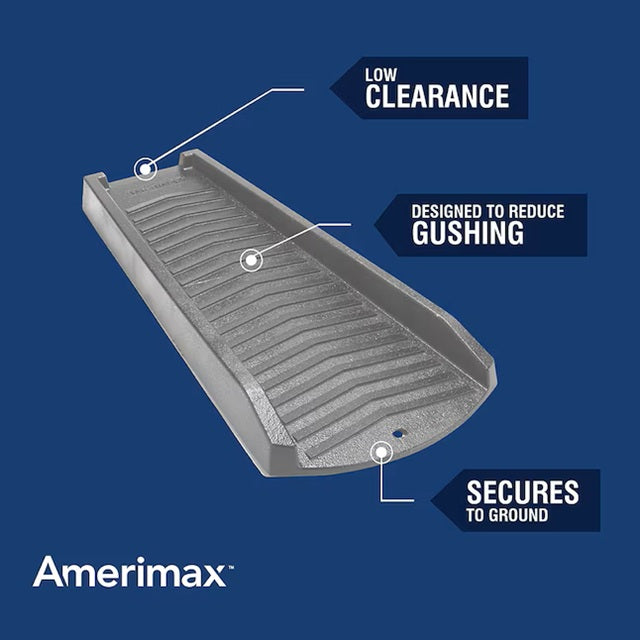 Amerimax Vinyl 24" Slate Grey Splash block