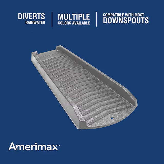 Amerimax Vinyl 24" Slate Grey Splash block