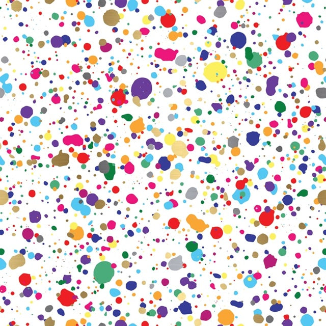 Splatter Gift Wrap Roll 5' x 30"