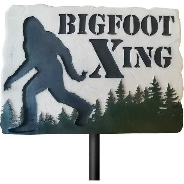 Spoontiques Bigfoot Crossing Garden Stake