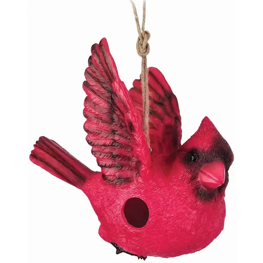 Spoontiques Cardinal in Flight Birdhouse