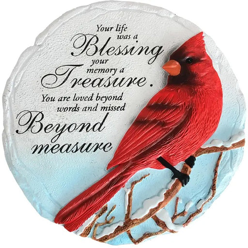 Spoontiques Cardinal Blessing Memorial Stepping Stone