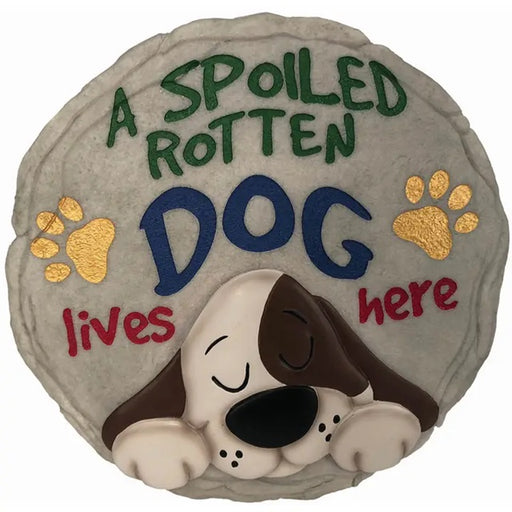Spoontiques Spoiled Dog Lives Here Stepping Stone