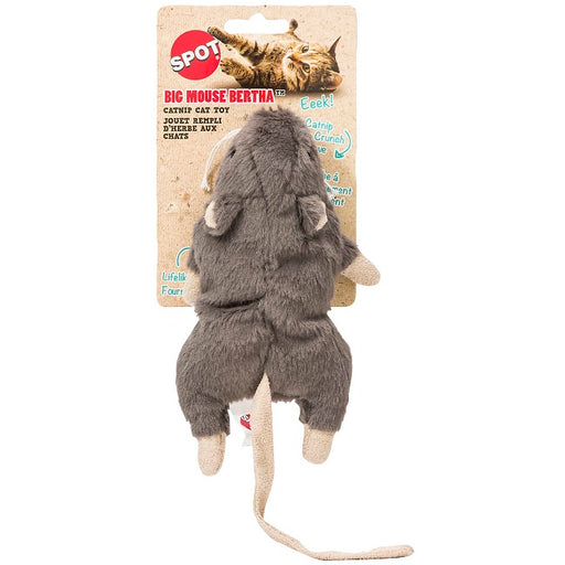 Ethical Pet SPOT Big Mouse Bertha Catnip Cat Toy, Assorted