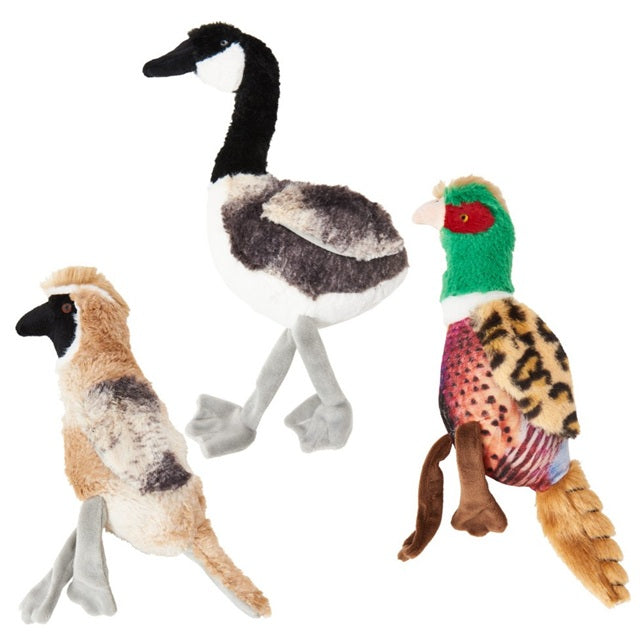 SPOT Bird Calls 12 in. Plush Bird Dog Toy with Sound, Assorted