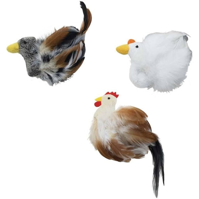 SPOT Birds of Feather Plush & Feather Cat Toy, Assorted