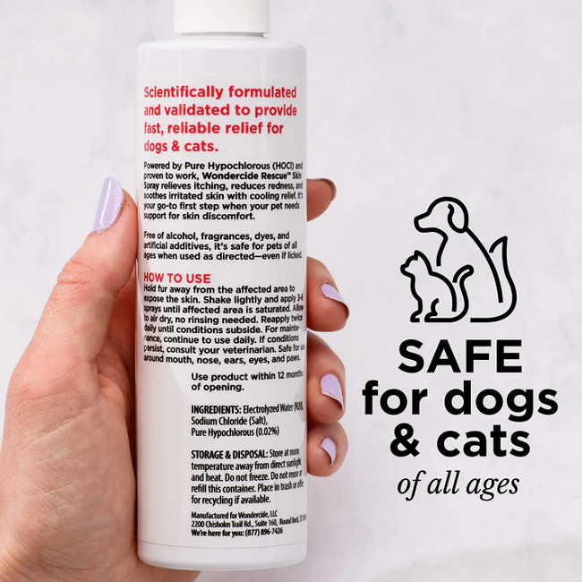 Wondercide RESCUE™ Skin Spray for Dogs & Cats 8.5oz