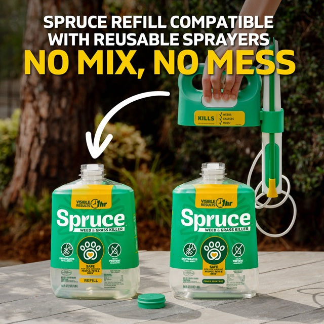 Spruce Weed & Grass Killer, 64 Oz. Refill