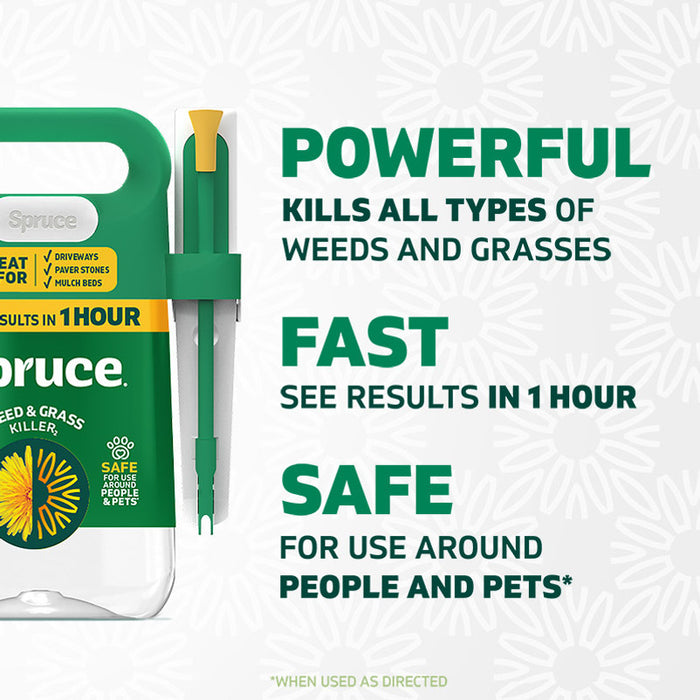 spruce herbicide Spruce Snap & Spray Powered Weed & Grass Killer Rtu Liquid 64 Fl. Oz