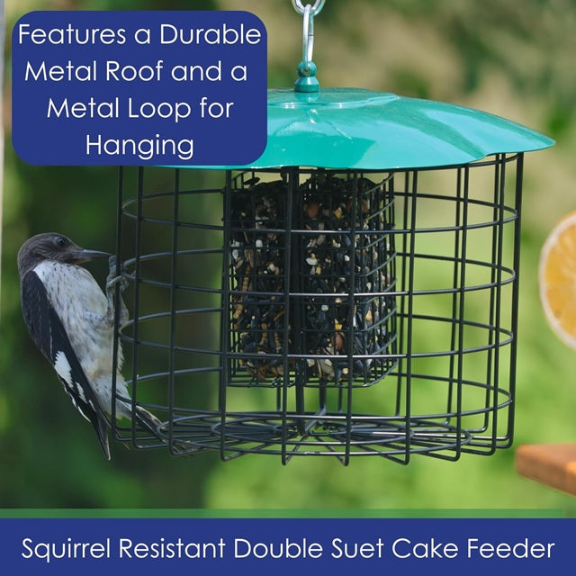 Squirrel Defeater Double-Suet Caged Feeder BE197
