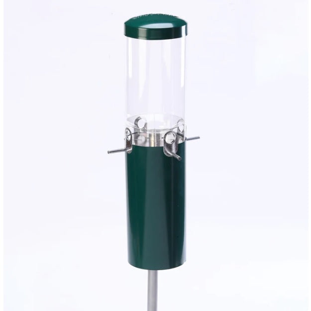 Backyard Nature Squirrel Proof Classic Bird Feeder with Pole and Squirrel Baffle