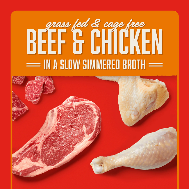 Stella & Chewy's Stella's Shredrs Beef & Chicken Recipe in Broth 2.8oz