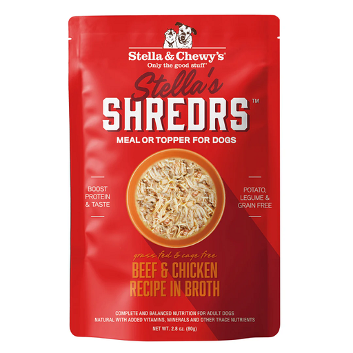Stella & Chewy's Stella's Shredrs Beef & Chicken Recipe in Broth 2.8oz