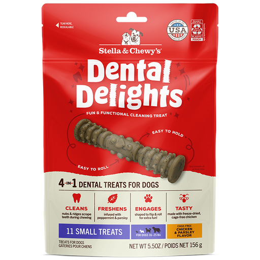 Stella & Chewy's Dental Delights, Chicken & Parsley Flavor- Size Small