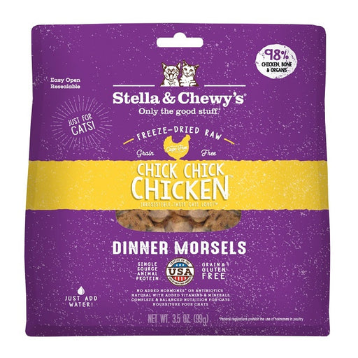 Stella & Chewy's Chick, Chick, Chicken Freeze Dried Dinner Morsels for Cats 3.5-oz