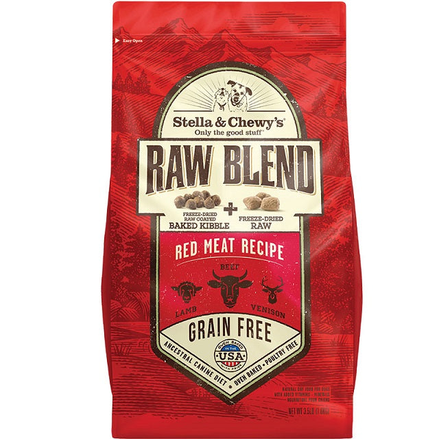 Stella & Chewy's Raw Blend Grain-Free Kibble Red Meat Recipe Dog Food