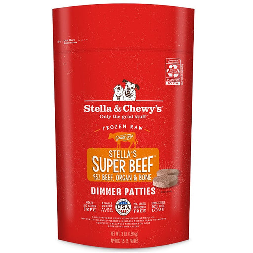 Stella & Chewy's Stella’s Super Beef Frozen Raw Dinner Patties Dog Food