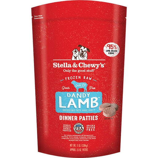 Stella & Chewy's Dandy Lamb Frozen Raw Dinner Patties Dog Food