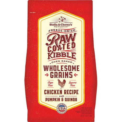Stella & Chewy's Raw Coated Wholesome Grains Baked Kibble Chicken Recipe Dog Food
