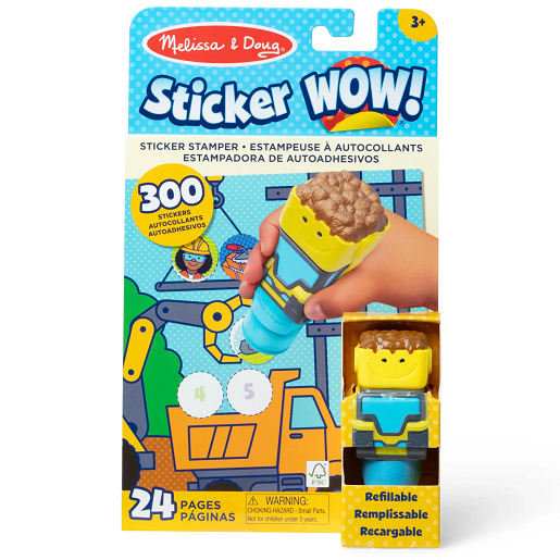 Melissa & Doug Sticker Wow! Bulldozer Activity Pad & Sticker Stamper